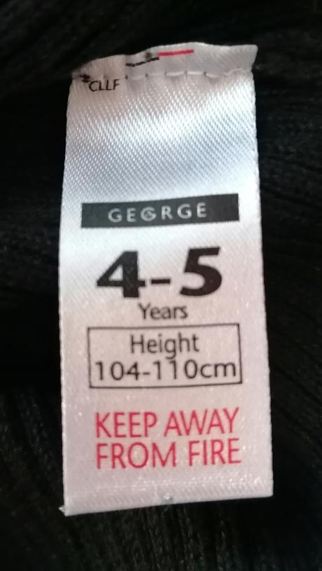 Černý rolák vel 104 - 110, george,104