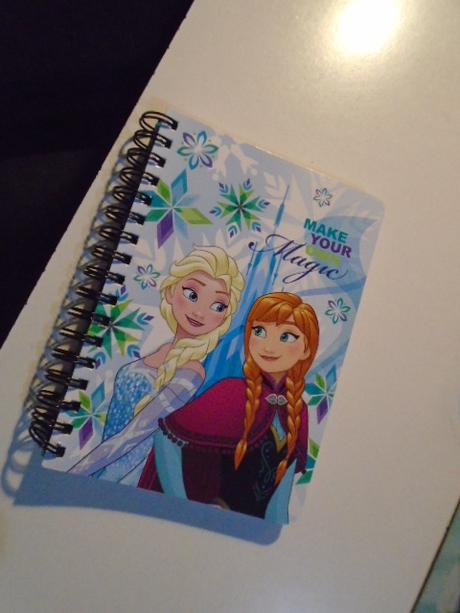 Sešit notes linky frozen elsa anna,