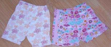 Dívčí šortky vel.104-128 2 kusy, 104