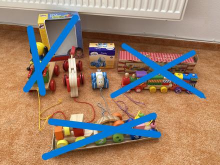 Tahací dřevěné hračky, 