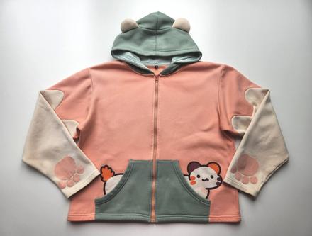 Obrázková mikina s ušatou kapucí vel. s / 36, s