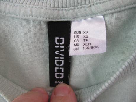 Dívčí bavlněné crop top tričko, h&m,xs