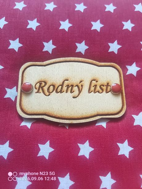 Obal na rodný list "červený",