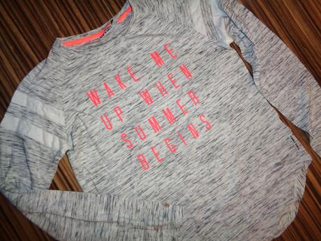 Luxusní šedé melírované tričko s nápisem 158/164, 158