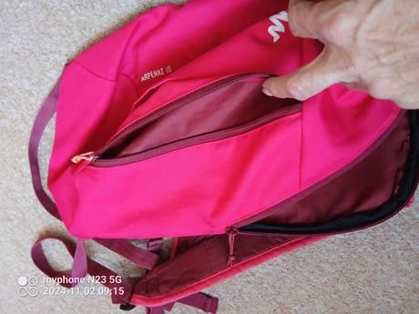 Batoh "decathlon-quechua" růžovo-šedá, 