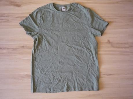 Jednoduché khaki triko pánské, m