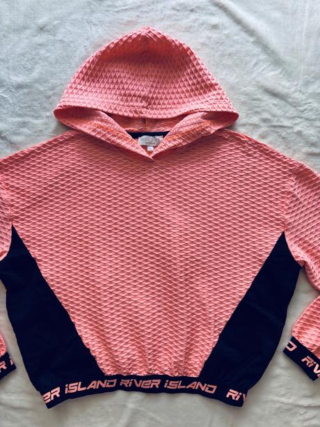 K7/ krásná crop mikina sportovní - v.11/12 let, river island,152