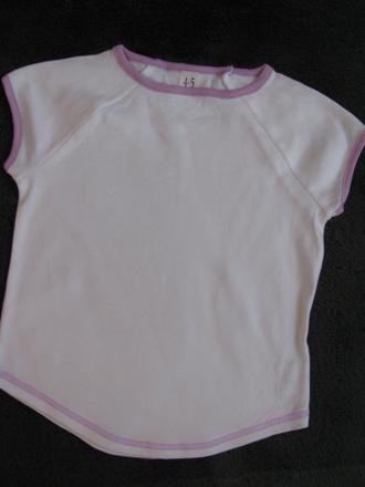 Dívčí bílé bavlněné tričko, 116