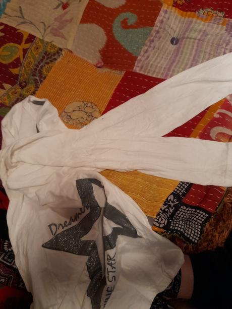 Bílé tričko s hvězdou 158/164 nenošené, pepco,164