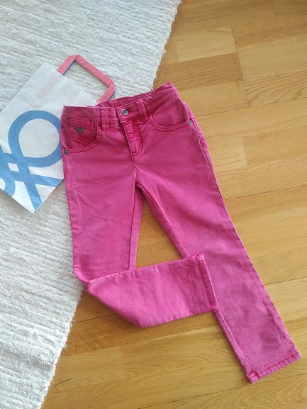 Benetton luxusní rifle kalhoty xs, 110, benetton,110
