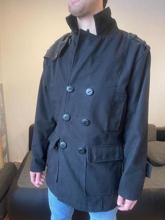 Pánský flaušový kabát m l, m