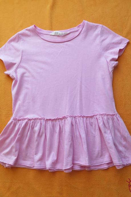 Tričko/tunika s volánem, h&m,122