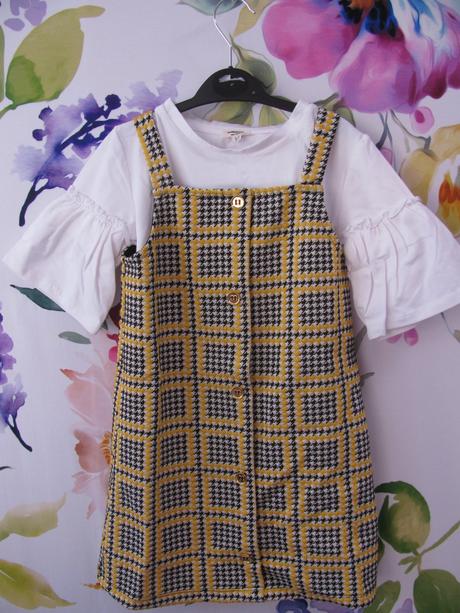 Souprava-šatovka + bavlněná tričková halenka, river island,110