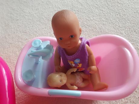 Dětská sada na koupání - panenky, miminka, vaničky,