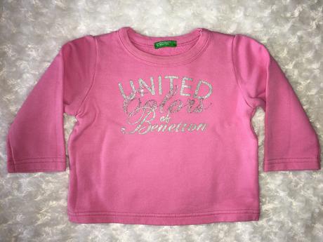 Růžová tepláková souprava benetton, benetton,74