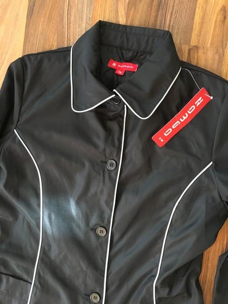 Nový černý kabát, vel m, zamba, m / s