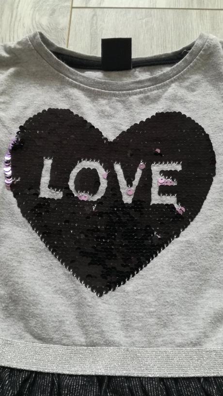 Šedé šaty se srdcem, kiki&koko,92