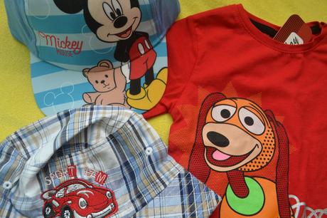 Letní set na 74-86,klobouček,tričko,kšiltovka, disney,74 / 80 / 86
