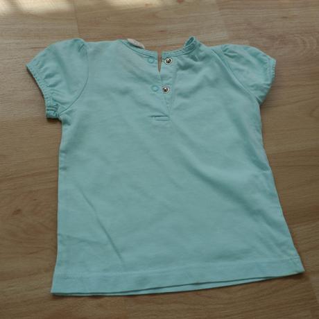 Tricko tyrkysove se srdickem vel.74, h&m,74