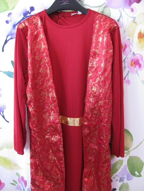 Karneval-šaty se zlatem indická princezna apod.,