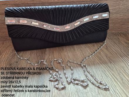 Plesová kabelka & psaníčko,