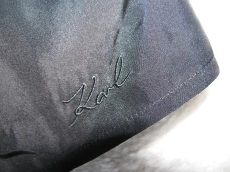 Hedvábný top s krajkou karl lagerfeld, 36