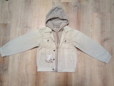 Riflová bunda s kapucí, camo, vel 140/146, 140