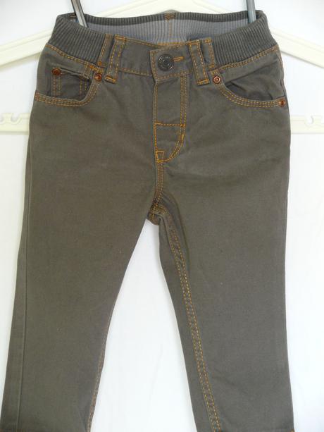 Hnědé baby džíny, h&m,74