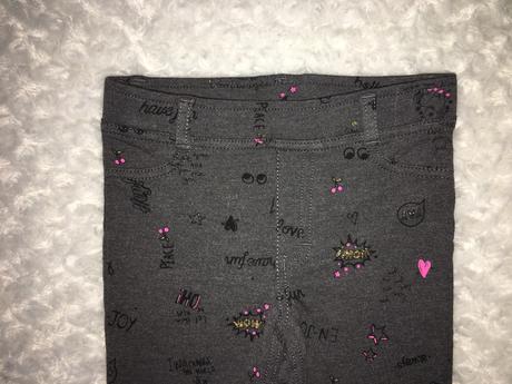 Šedé bavlněné kalhoty h&m, h&m,98