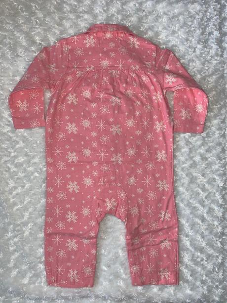 Růžový flanelový overal lupilu, lupilu,80