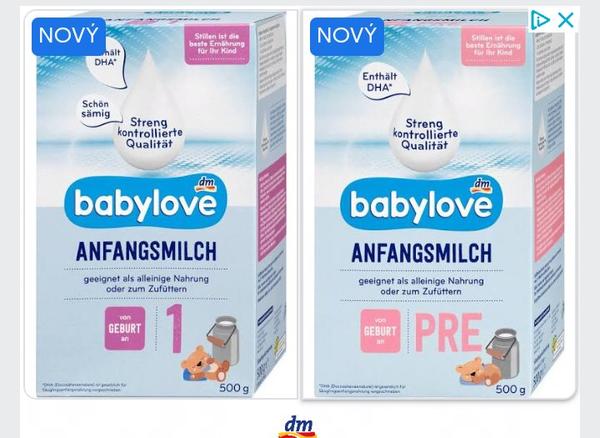 Jaký je rozdíl mezi mléky Babylove a co znamená PRE?