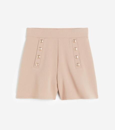 H&m elastické šortky s předními knoflíky, h&m,m