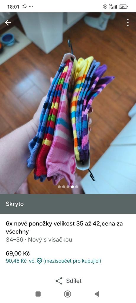 6 x ponožky, 35