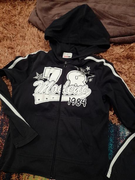 Mikina crashone černá s číslem 164, crashone,164