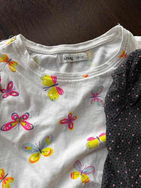 4x šaty 122/128 dívčí šaty, h&m,122