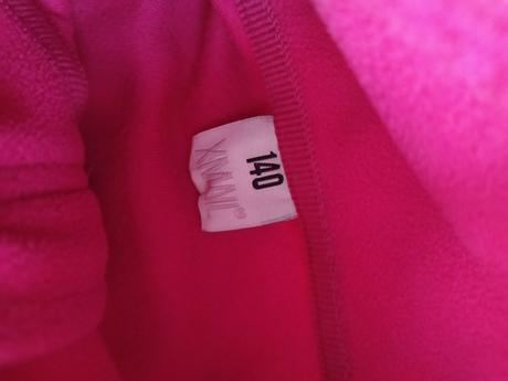 Růžová flísová mikina, 140