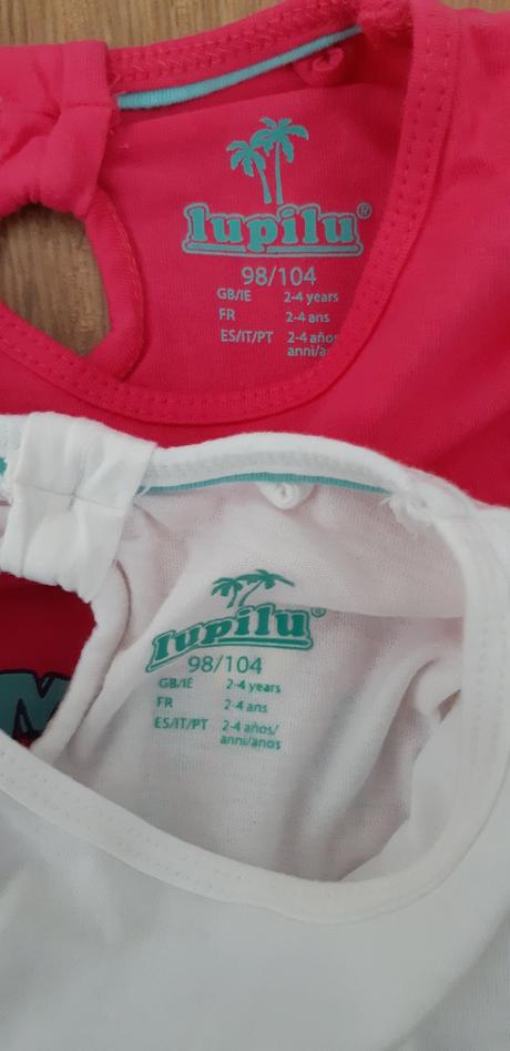 Trička s kr. rukávem vel. 104, lupilu,104