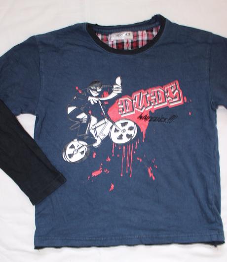 Ak133. tričko s kolem 9-10 let, cherokee,140
