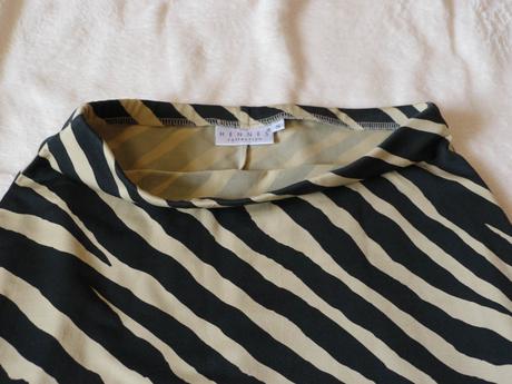 Sukne bezovo-cerna v pase na gumu, h&m,xs