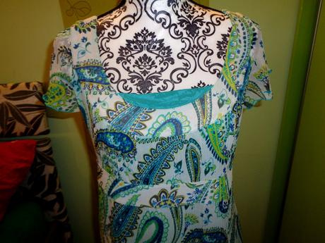 Nádherné bílotyrkysové šaty, esprit,42