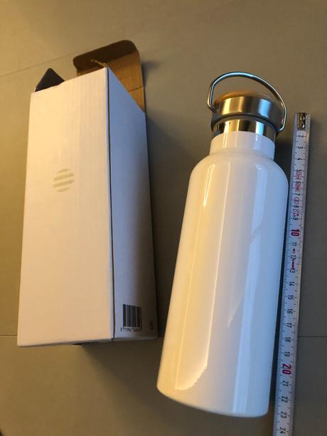 Nová bílá termolahev termoska 500ml 0,5l držadlo, 