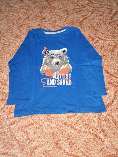 Tričko s dlouhým rukávem, lupilu,98