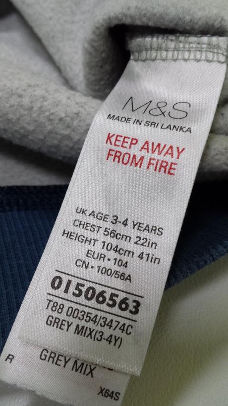 Mikina dinosaurus, marks & spencer,104