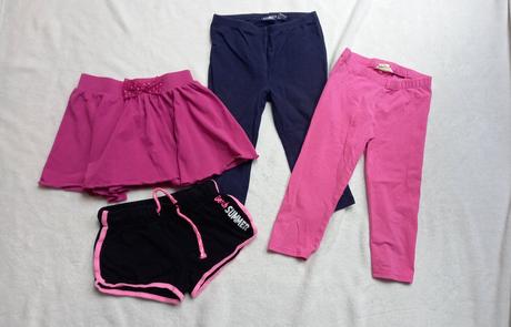 Set legín, kraťas a sukně - cena celkem, h&m,116
