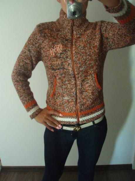 Oranžový svetr broadway, broadway,s