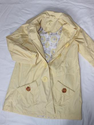 036. krásný žlutý kabátek-baloňák 7-8 let, george,128