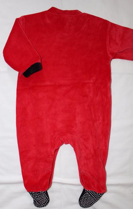 Ad315. vánoční sametový overal 3-6 měs., 68