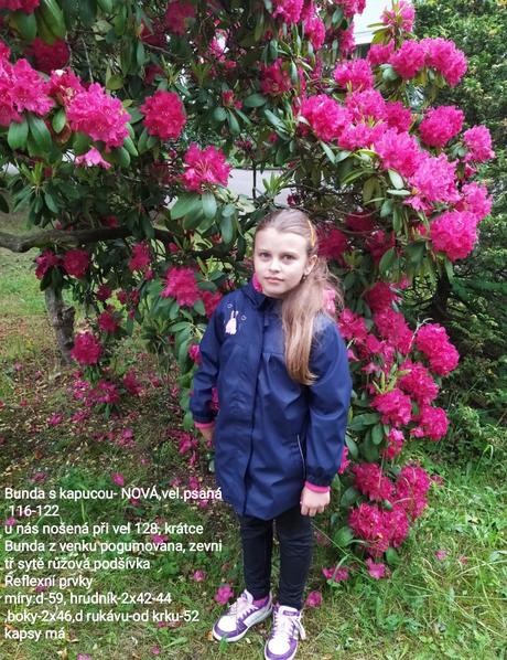 Bunda- nepromokavá do deště,116-122, 122