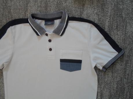 Bílé tričko triko s límečkem polo, coccodrillo,146