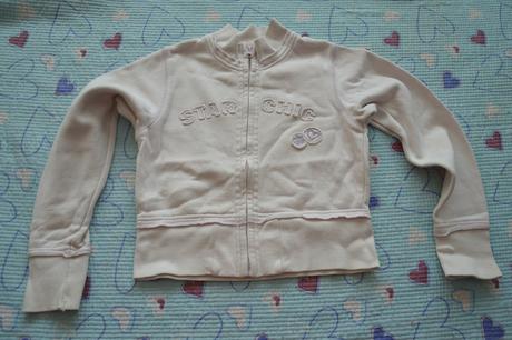 Světle růžová / fialková mikina do pasu, cq,122